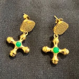 aureum jewelry cross earrings